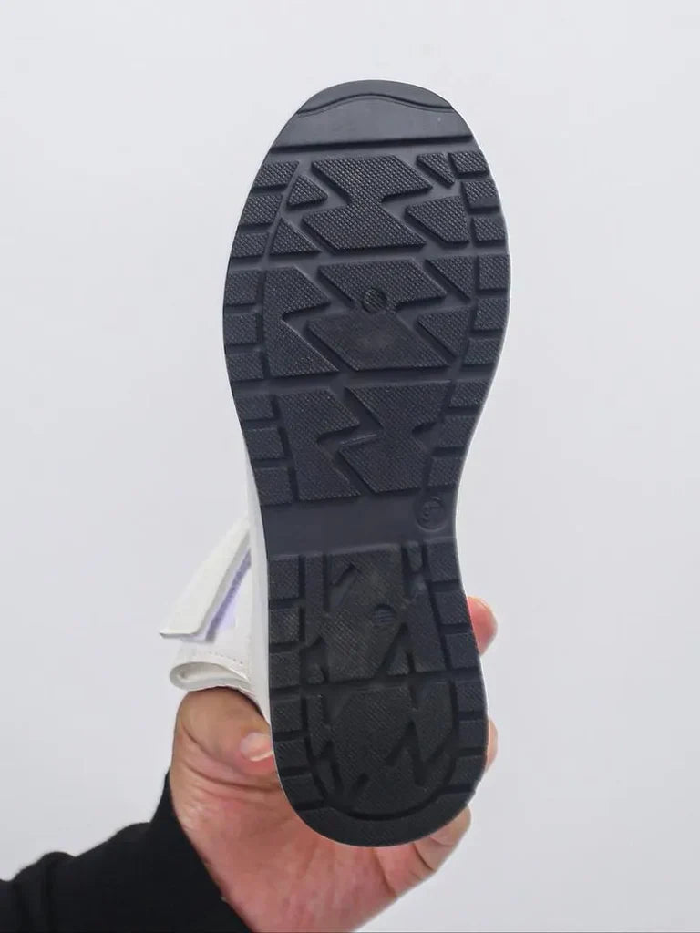 Sandales compensées confortables à bride Velcro