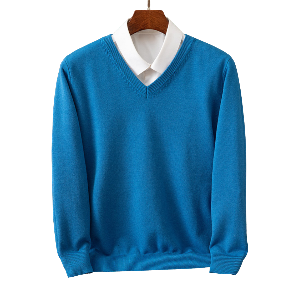 Bexford | Pull V-Neck en Cachemire Pur pour Hommes