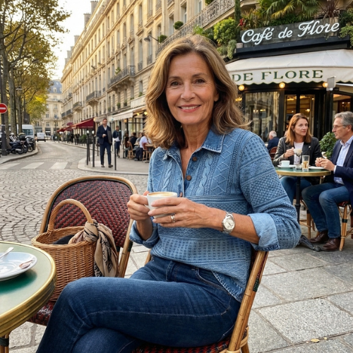Blouse Décontractée Vintage