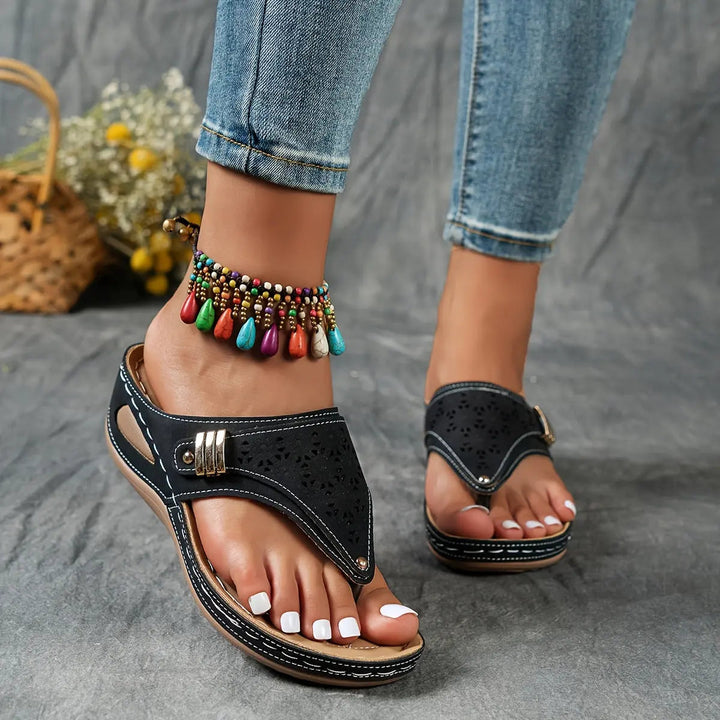 Élodie - Wedge toe sandals for women
