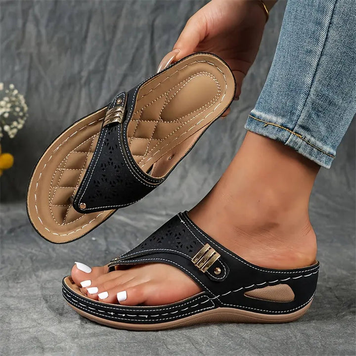 Élodie - Wedge toe sandals for women