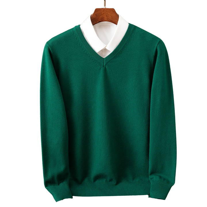 Bexford | Pull V-Neck en Cachemire Pur pour Hommes