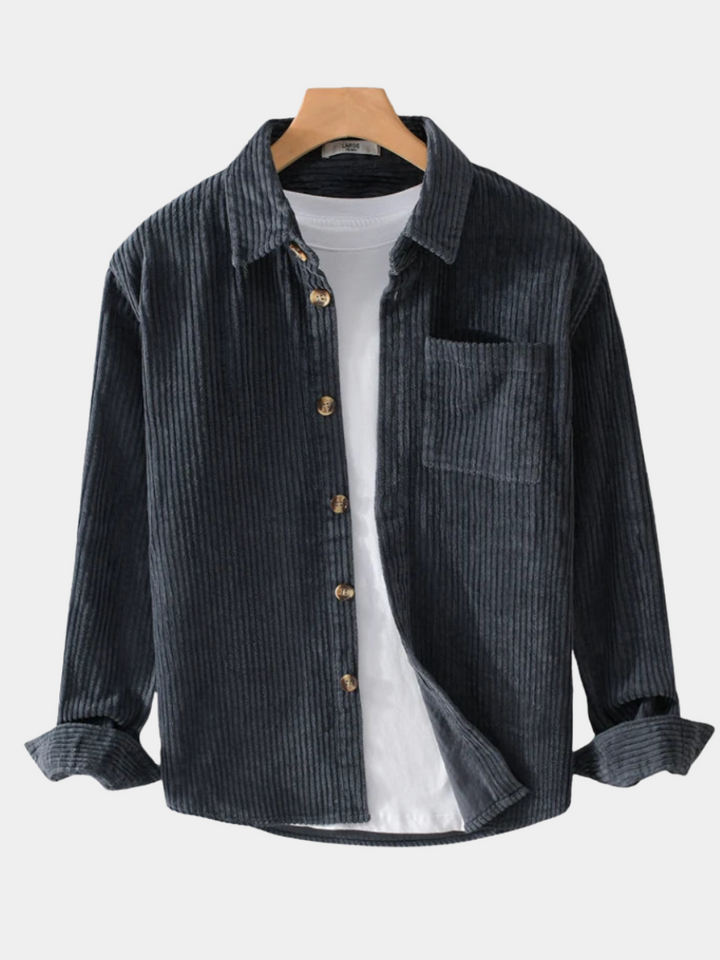 Chemise en velours côtelé