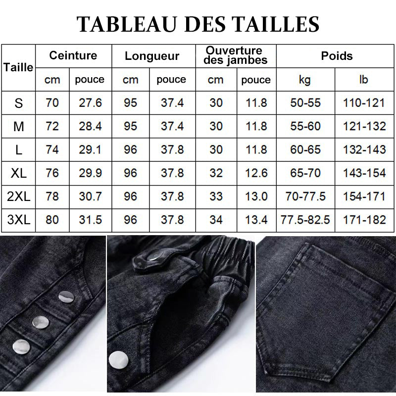 Jean skinny élastique en peluche chaude