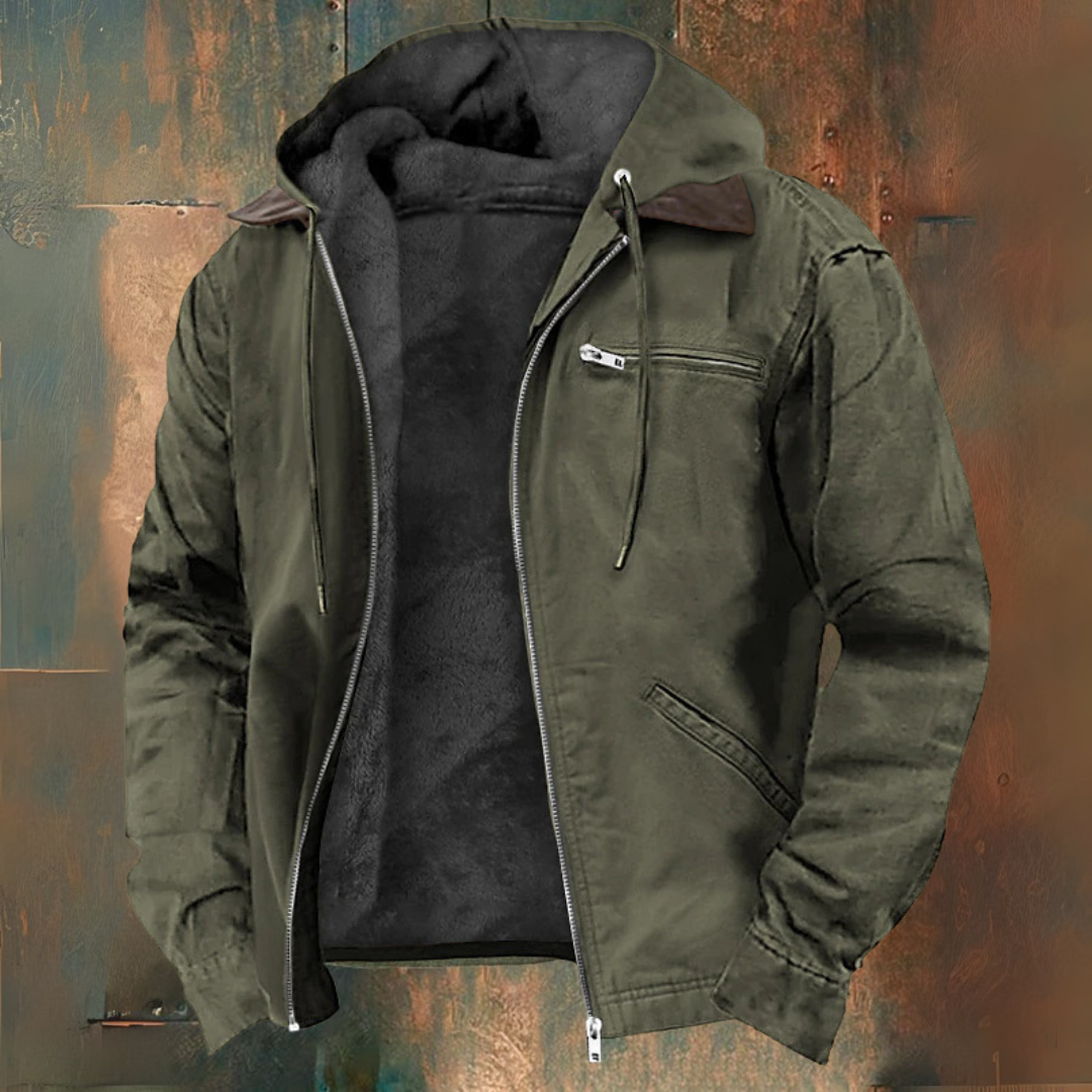 Veste-gilet zippée à capuche