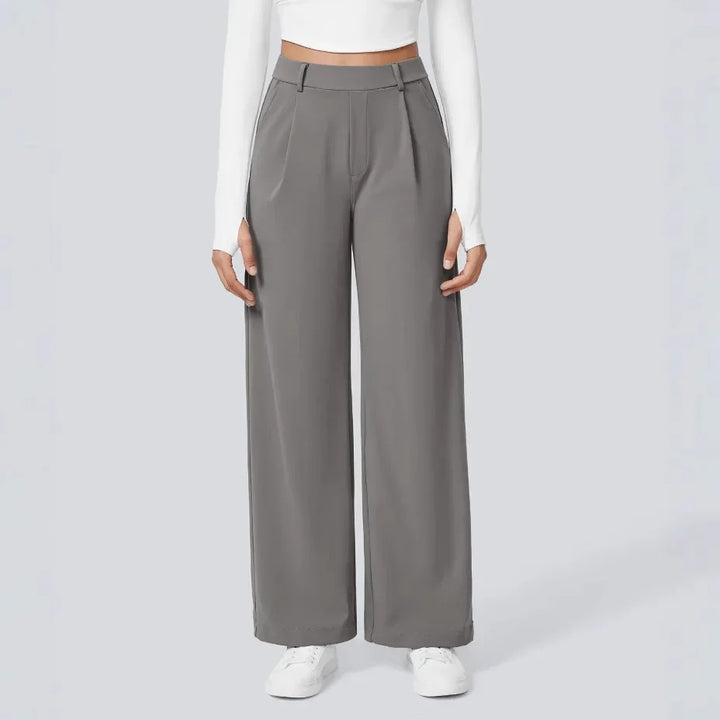 Outdoor Sports Casual Pocket Pants Suit Long Trousers Loose Slim Straight Leg Pants Women's Fashion plus Size Trousers
