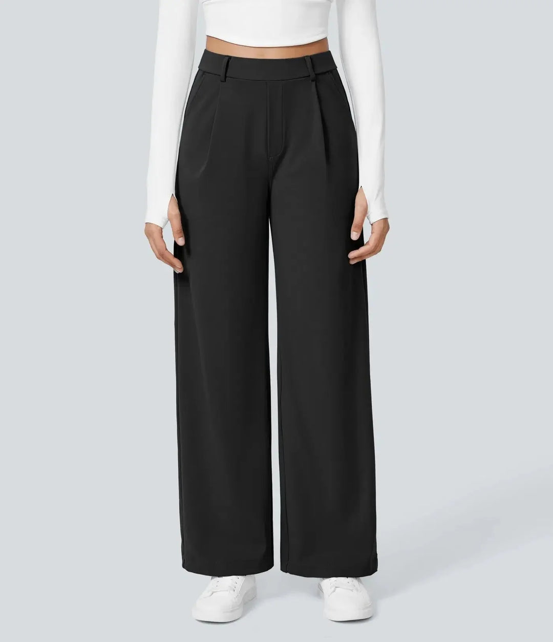 Outdoor Sports Casual Pocket Pants Suit Long Trousers Loose Slim Straight Leg Pants Women's Fashion plus Size Trousers