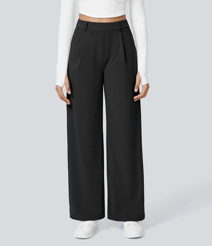 Outdoor Sports Casual Pocket Pants Suit Long Trousers Loose Slim Straight Leg Pants Women's Fashion plus Size Trousers