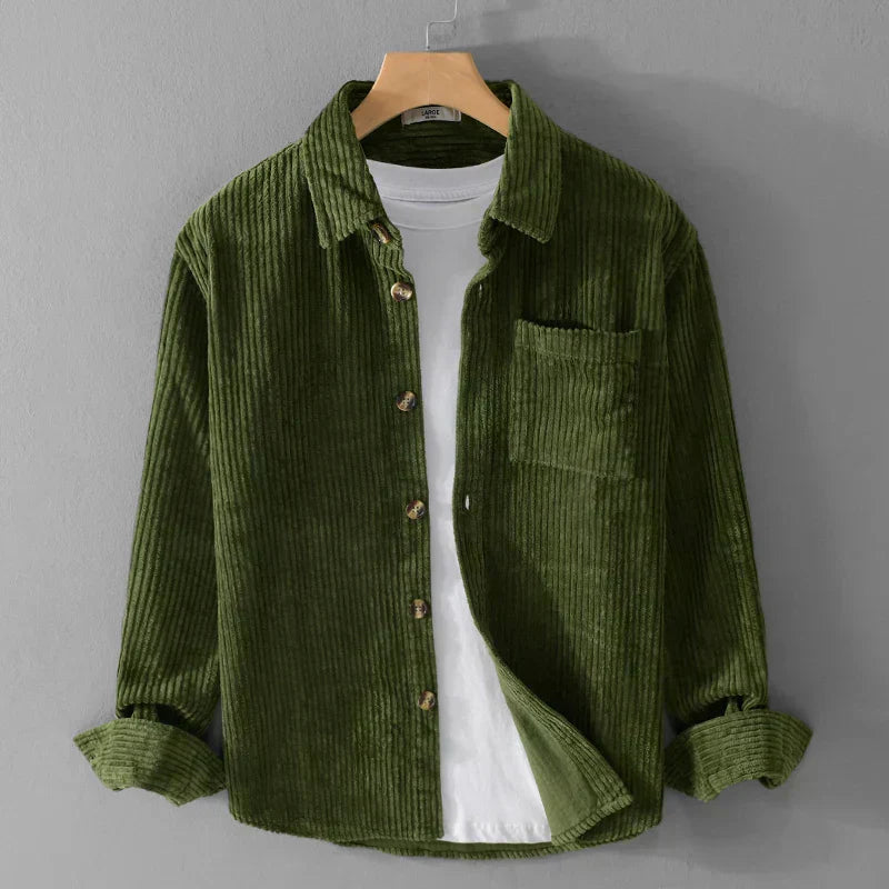 Chemise en velours côtelé