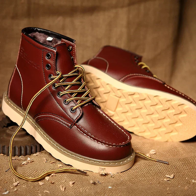 Muller™ – Bottes en Cuir Véritable Rétro