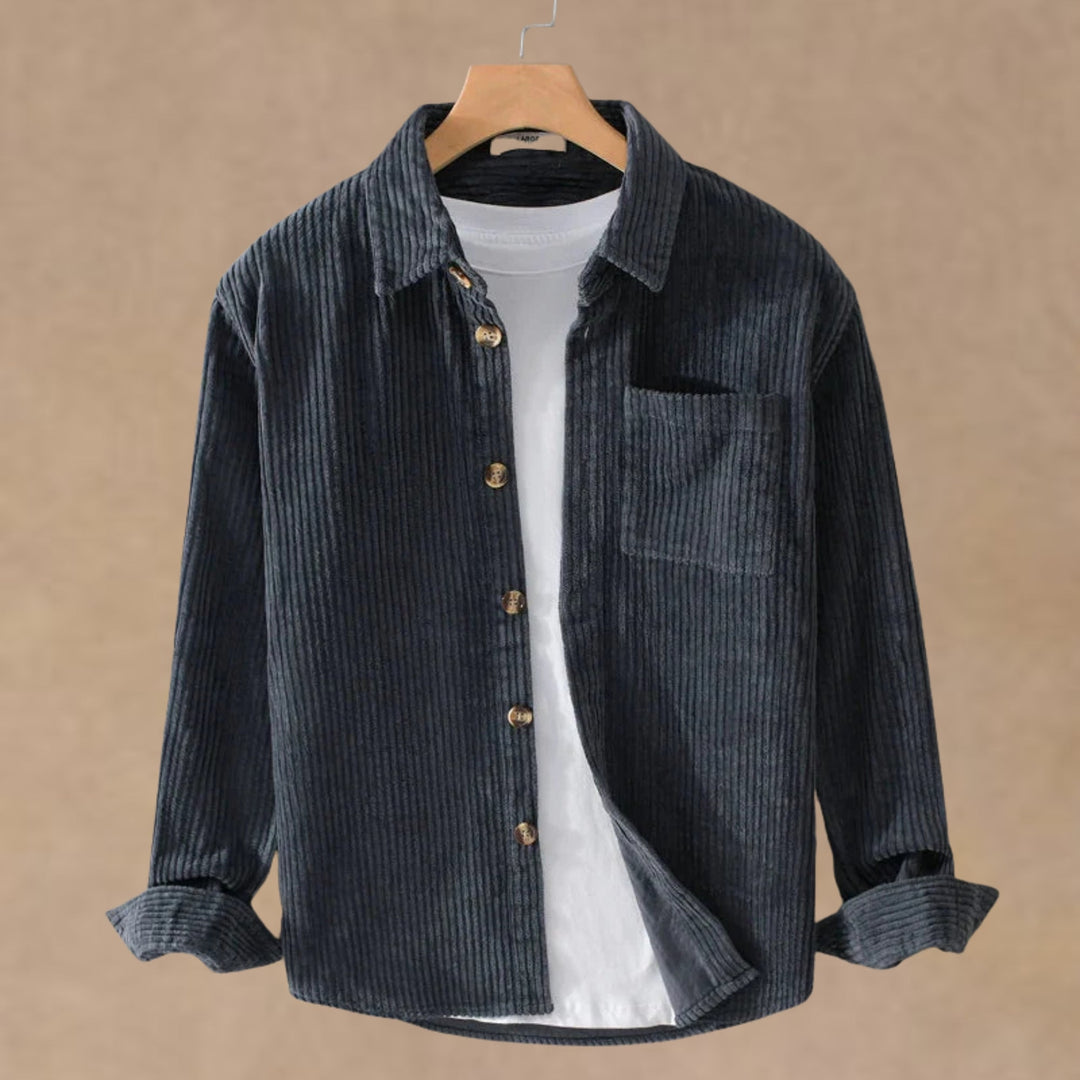Chemise en velours côtelé