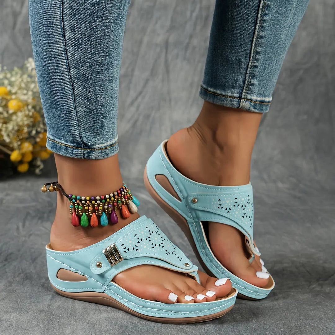 Élodie - Wedge toe sandals for women