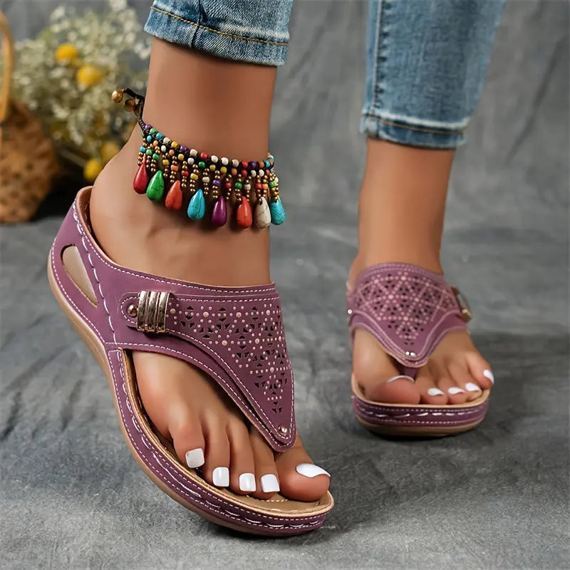 Élodie - Wedge toe sandals for women