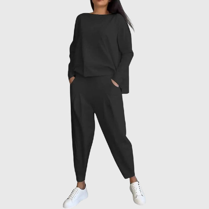 Thea | Two-piece set with round neck