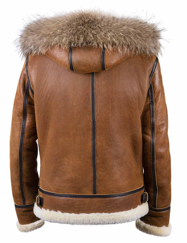 Aron™ | Veste Bomber avec Capuche en Fourrure