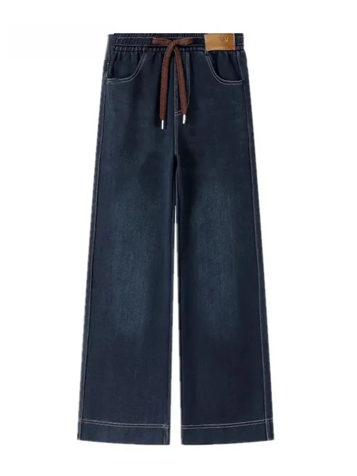 Pantalon Femme en Coton Stretch pour Usage Quotidien avec Taille Élastique