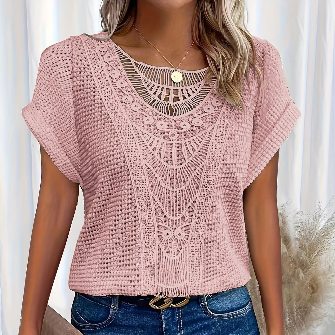Flora™ |  Detailed Knitted Top