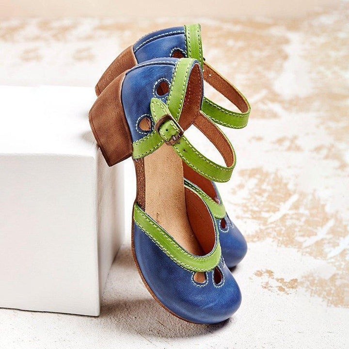 Laisy - Orthopedic sandals with a low heel