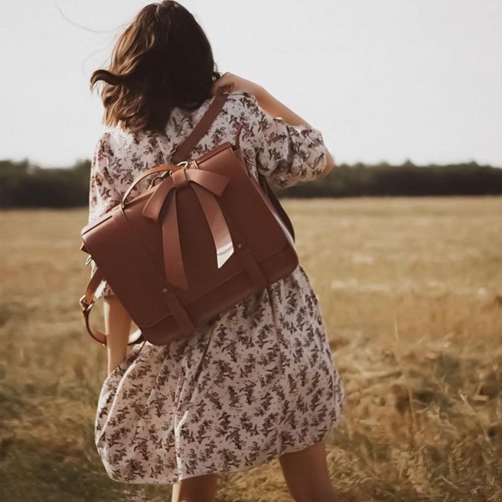 Knoten | Sac Retro Twist en Bleu-Rose