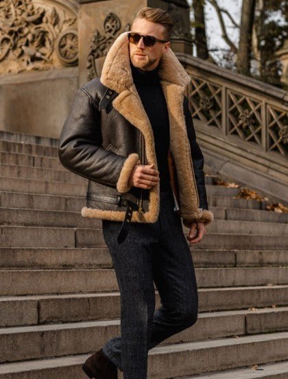 Fletcher™ | Veste en cuir d'agneau premium