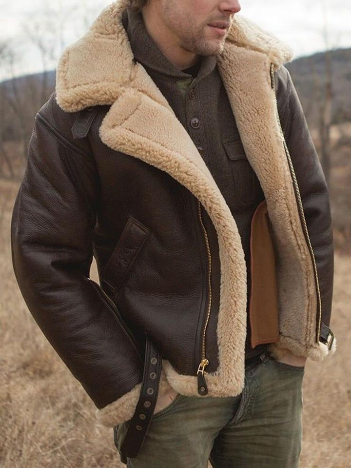 Fletcher™ | Veste en cuir d'agneau premium