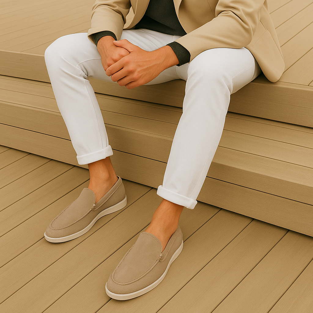 Mocassins élégants en daim