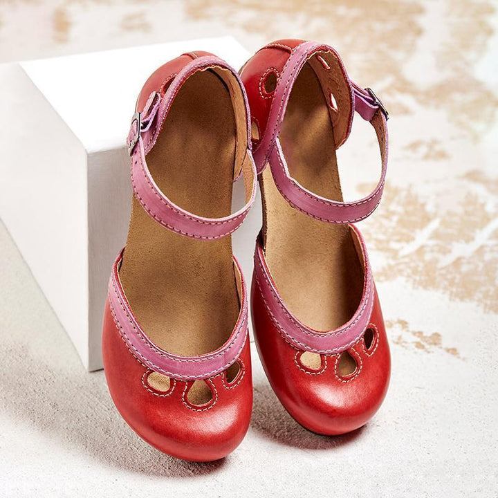 Laisy - Orthopedic sandals with a low heel