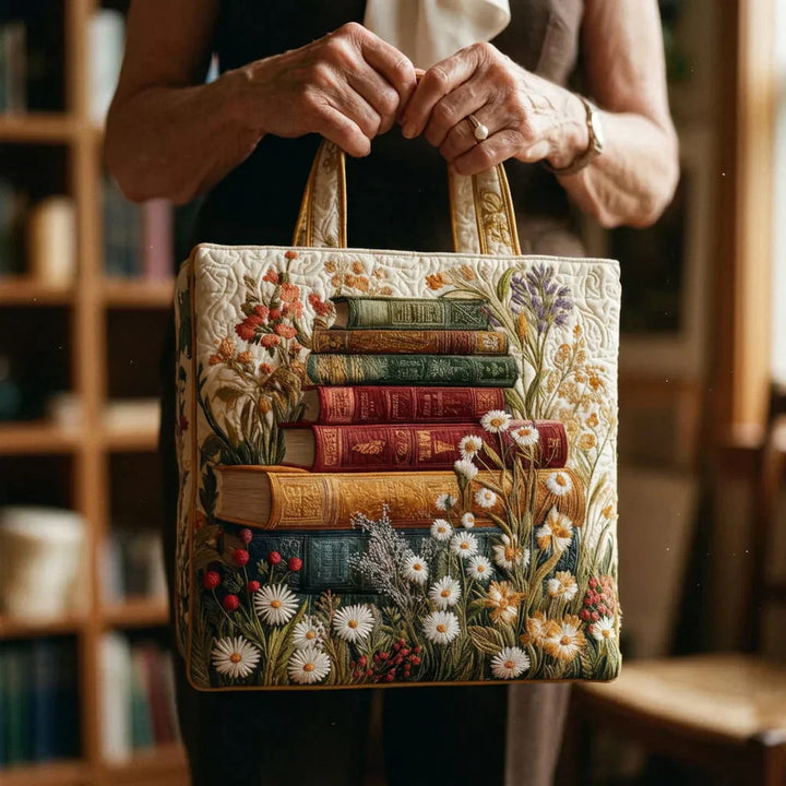 Quilted Artisan Bag - Floral Pattern