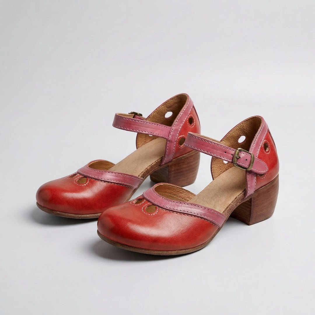 Laisy - Orthopedic sandals with a low heel