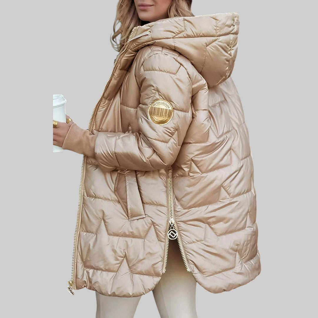 Cecilia | Élégant manteau d'automne avec capuche