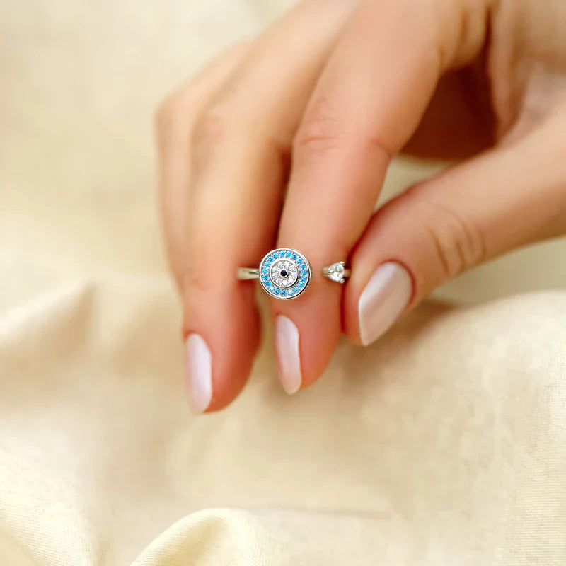 À ma fille – Bague anti-stress œil protecteur | Ajustable