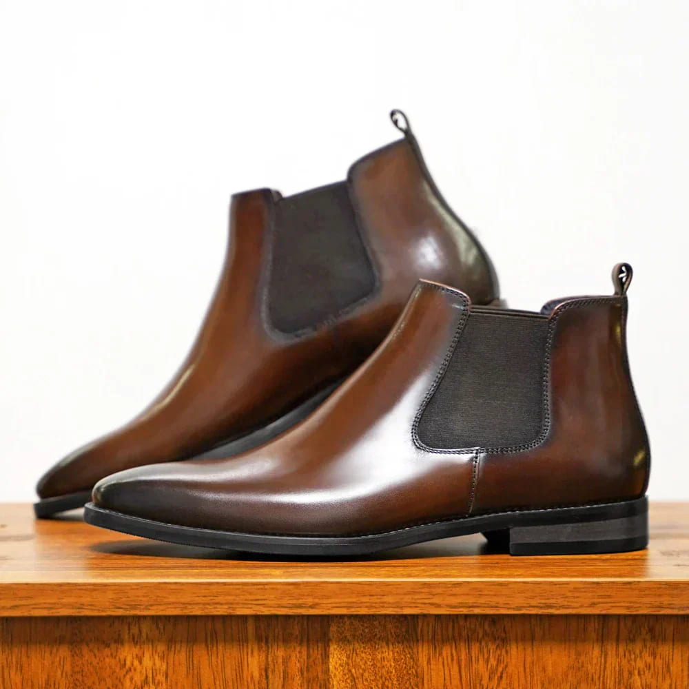 Pio | Bottines Chelsea en Cuir Italien