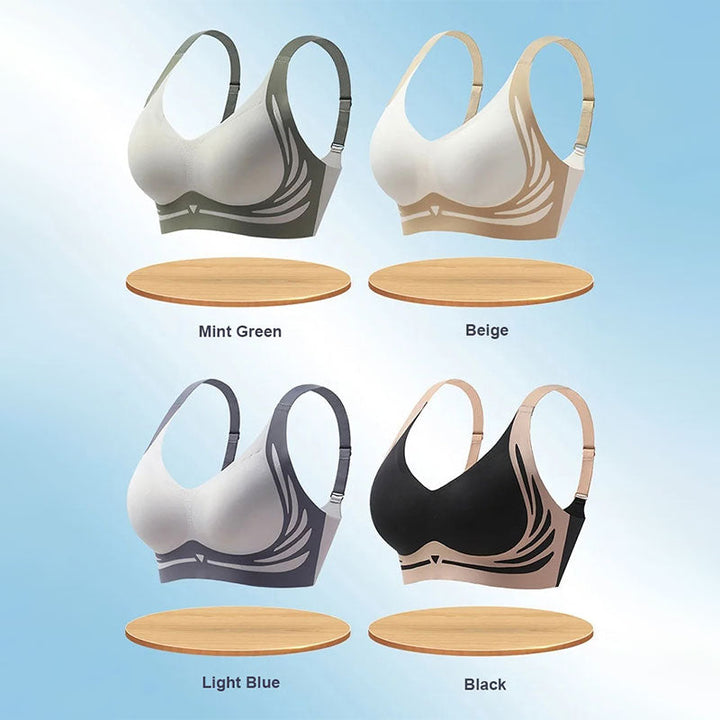 Soutien-gorge push-up sans fil anti-affaissement