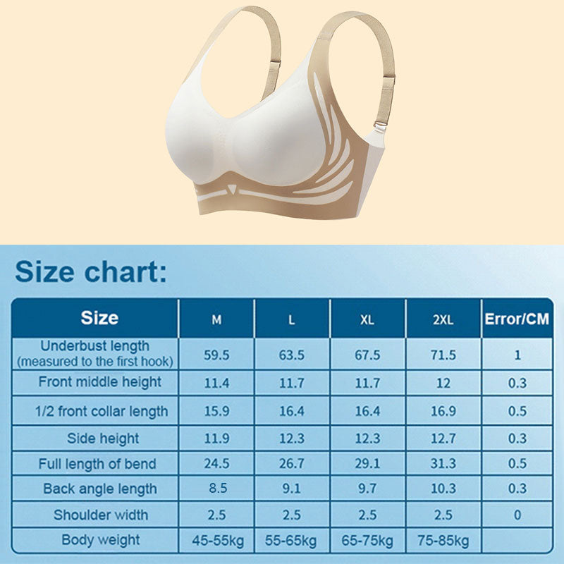 Soutien-gorge push-up sans fil anti-affaissement