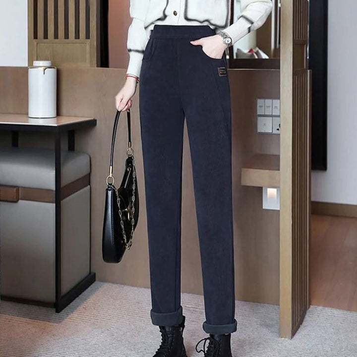 🔥 50% DE RÉDUCTION! 💫 PANTALON CHAUD FEMME - Taille Haute & Doublure Polaire, Confort Optimal pour L'Hiver, Idéal pour Sport et Loisirs ❄️👖