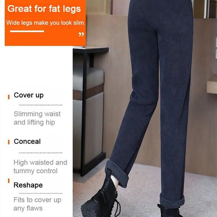 🔥 50% DE RÉDUCTION! 💫 PANTALON CHAUD FEMME - Taille Haute & Doublure Polaire, Confort Optimal pour L'Hiver, Idéal pour Sport et Loisirs ❄️👖