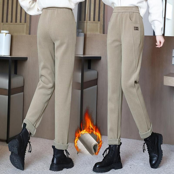🔥 50% DE RÉDUCTION! 💫 PANTALON CHAUD FEMME - Taille Haute & Doublure Polaire, Confort Optimal pour L'Hiver, Idéal pour Sport et Loisirs ❄️👖