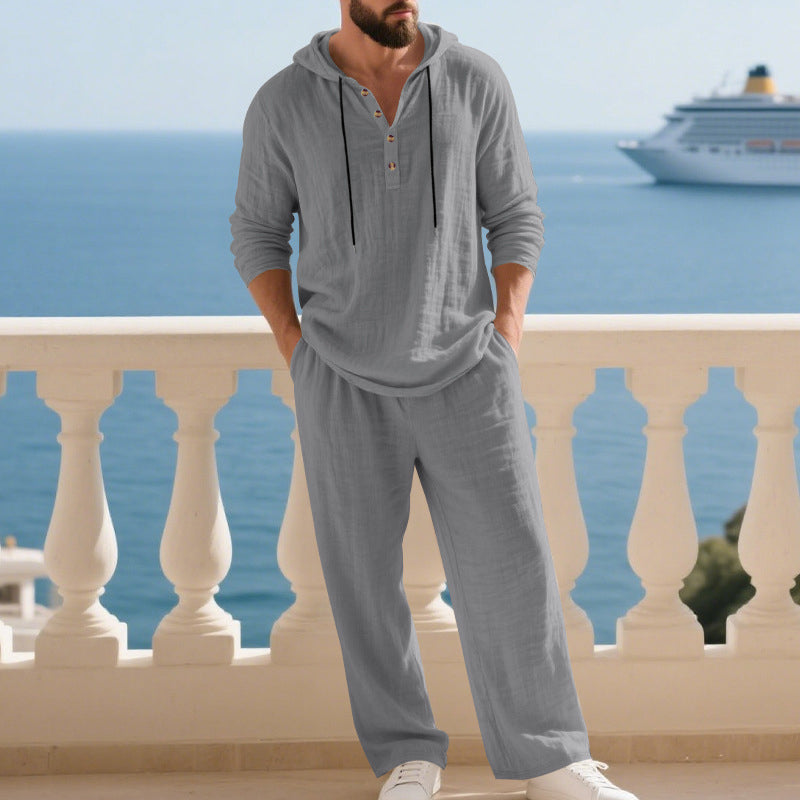 Ensemble 2 pièces : haut à capuche ample et pantalon