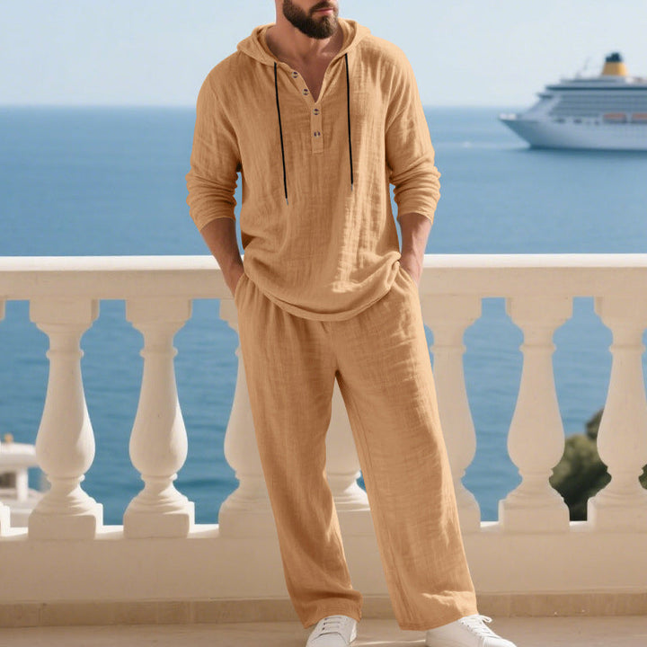 Ensemble 2 pièces : haut à capuche ample et pantalon