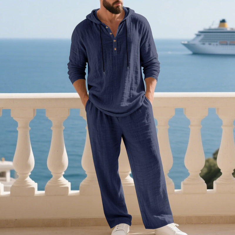 Ensemble 2 pièces : haut à capuche ample et pantalon