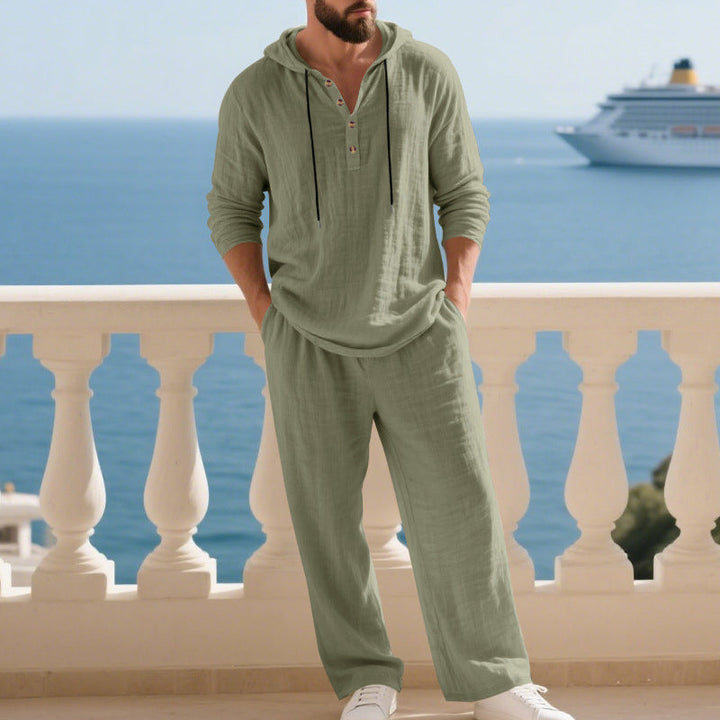 Ensemble 2 pièces : haut à capuche ample et pantalon