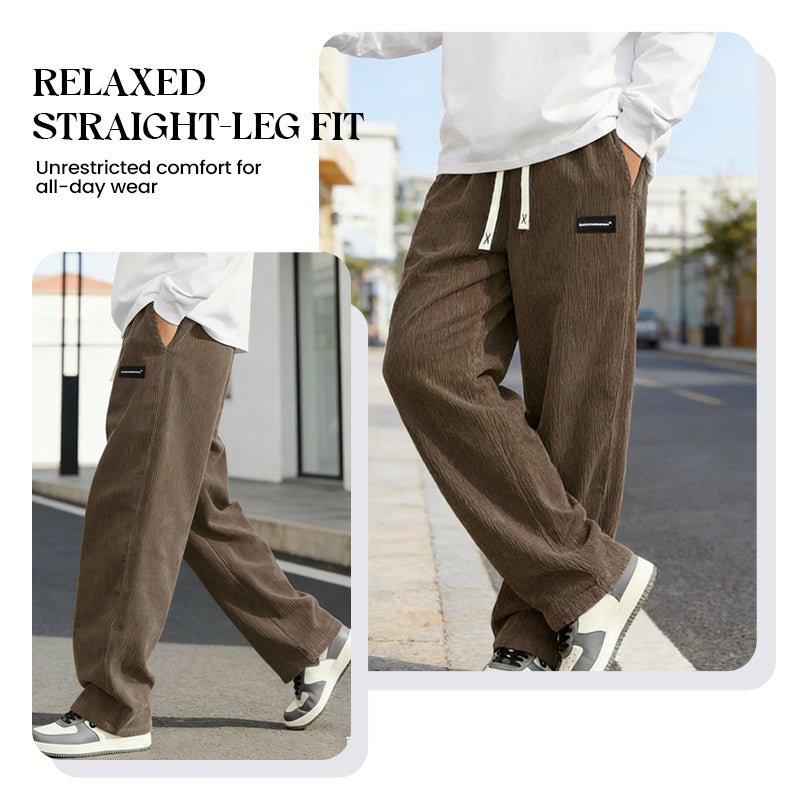Pantalon ample à cordon et poches