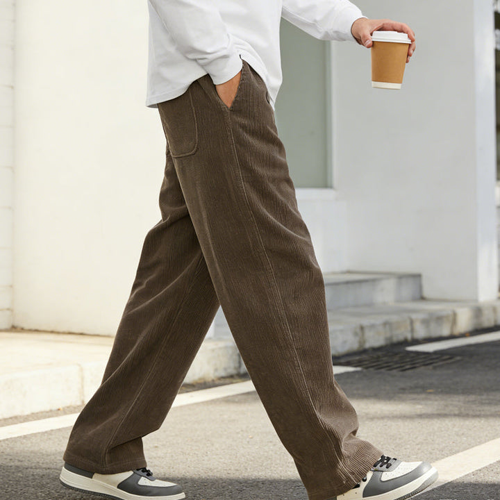 Pantalon ample à cordon et poches